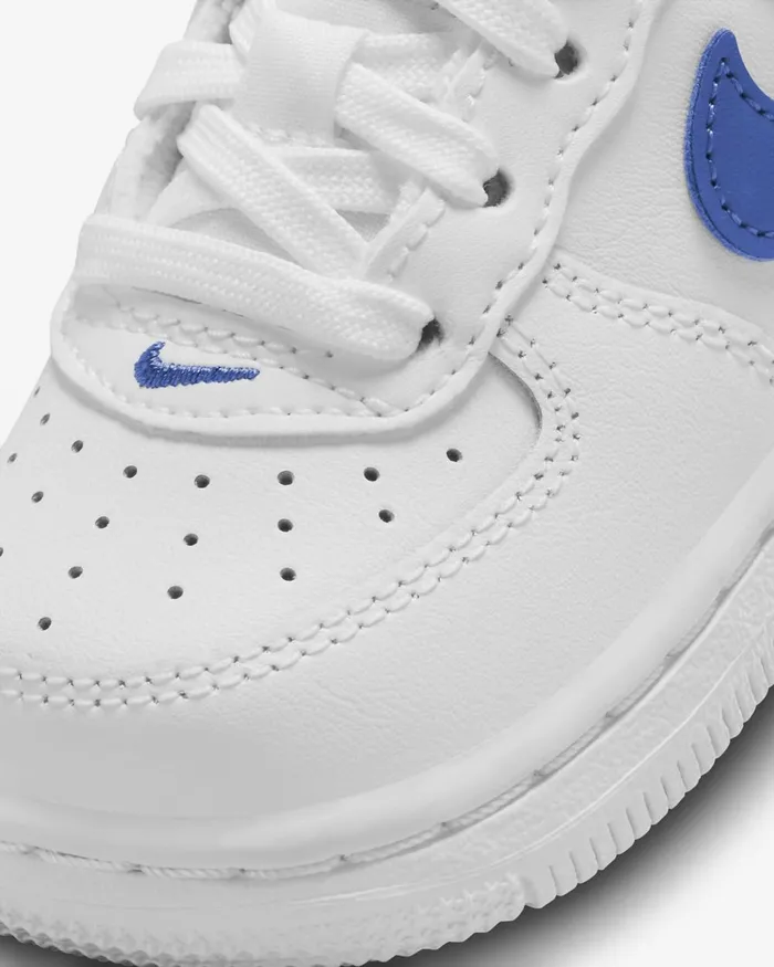 Kids Nike Baby and Toddler 03 Years Force 1 Low Whitehyper Royal