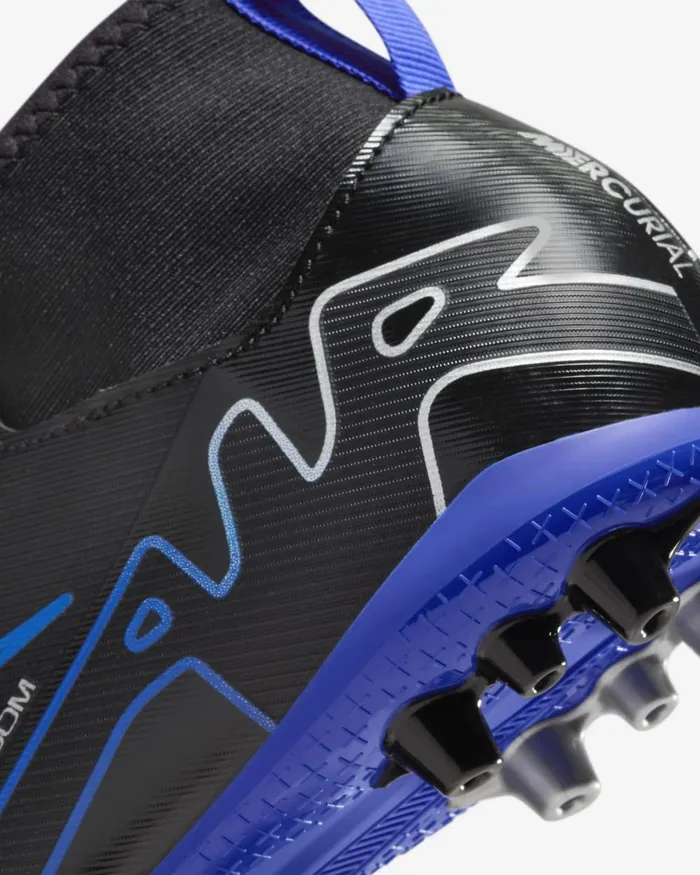 Kids Nike Football Jr Mercurial Superfly 9 Academy Blackhyper Royalchrome