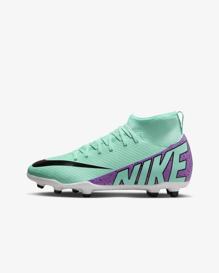 Kids Nike Football Jr Mercurial Superfly 9 Club Hyper Turquoiseblackwhitefuchsia Dream