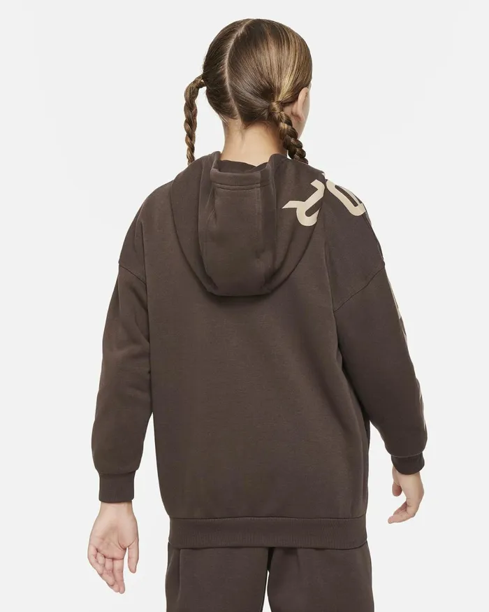 Kids Nike Hoodies And Sweatshirts Air Club Fleece Baroque Brownhemp