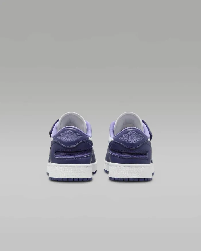 Kids Nike Jordan Air Jordan 1 Low FlyEase Sky J Purplewhitesky J Light Purple