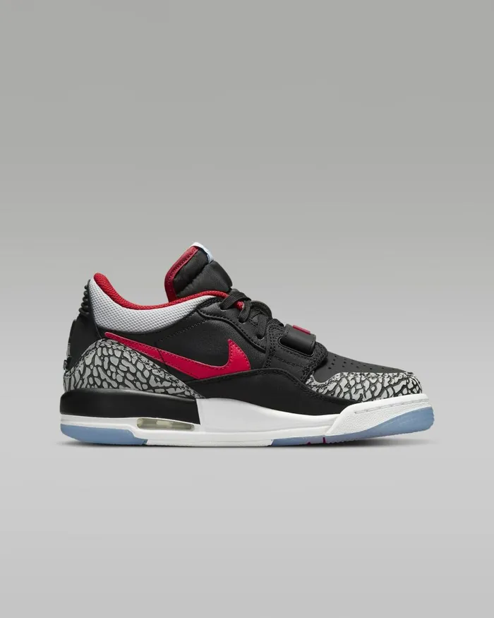 Kids Nike Jordan Air Jordan Legacy 312 Low Blackvalour Blueuniversity Redwolf Grey
