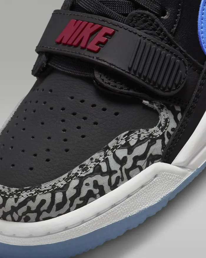 Kids Nike Jordan Air Jordan Legacy 312 Low Blackvalour Blueuniversity Redwolf Grey