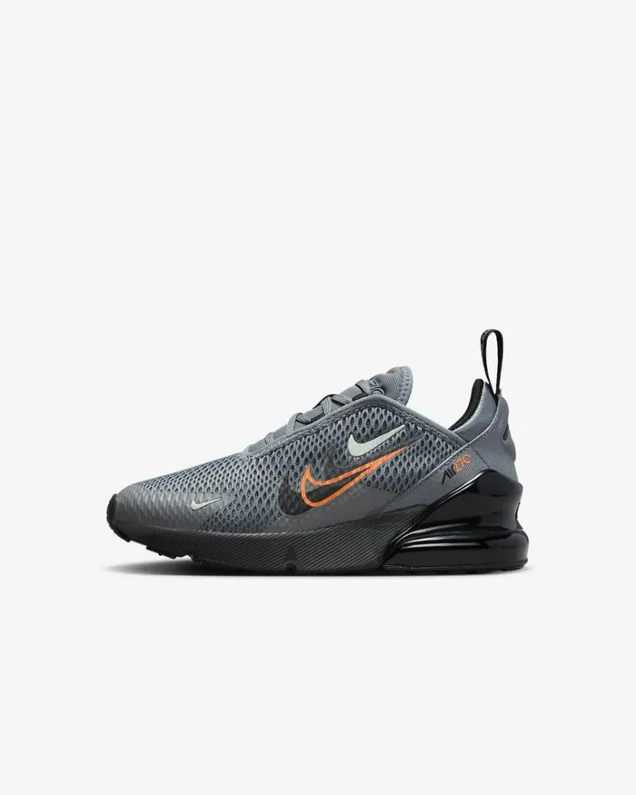 Kids Nike Younger Kids 3 8211 7 Years Air Max 270 Smoke Greybright Mandarinmedium Ashblack Kids Nike Younger Kids 3 8211 7 Years Air Max 270 Smoke Greybright Mandarinmedium Ashblack