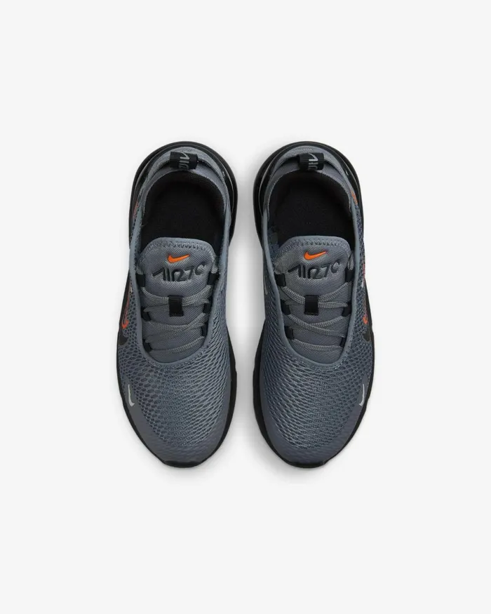 Kids Nike Younger Kids 3 8211 7 Years Air Max 270 Smoke Greybright Mandarinmedium Ashblack