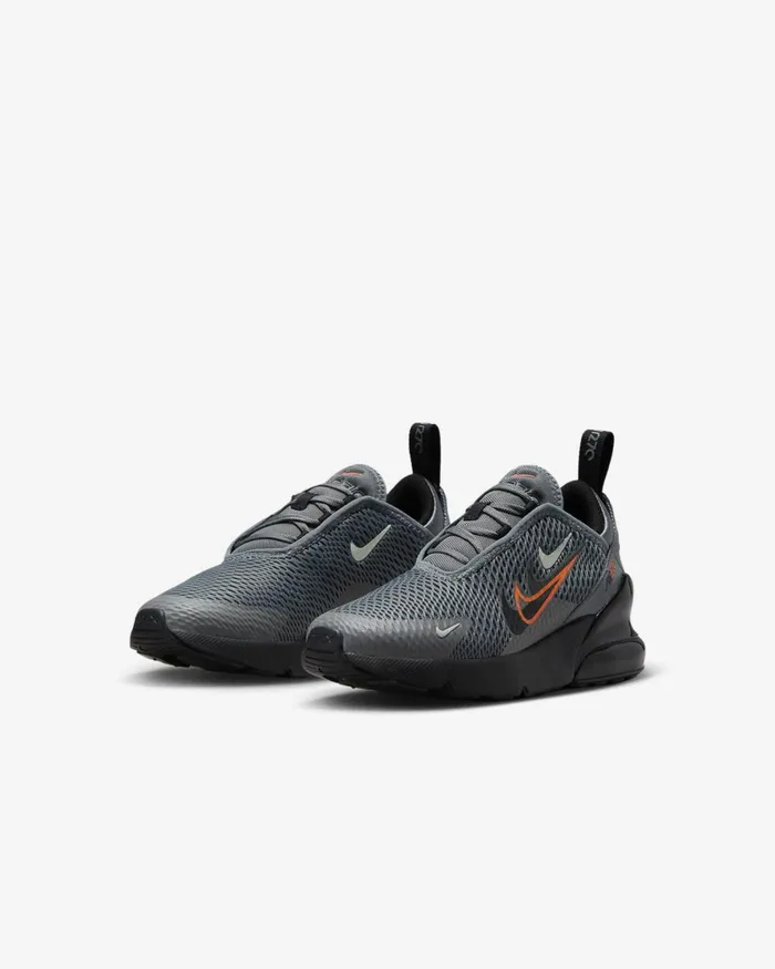 Kids Nike Younger Kids 3 8211 7 Years Air Max 270 Smoke Greybright Mandarinmedium Ashblack