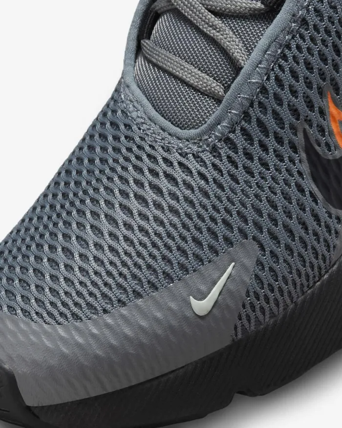 Kids Nike Younger Kids 3 8211 7 Years Air Max 270 Smoke Greybright Mandarinmedium Ashblack