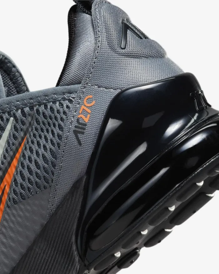 Kids Nike Younger Kids 3 8211 7 Years Air Max 270 Smoke Greybright Mandarinmedium Ashblack