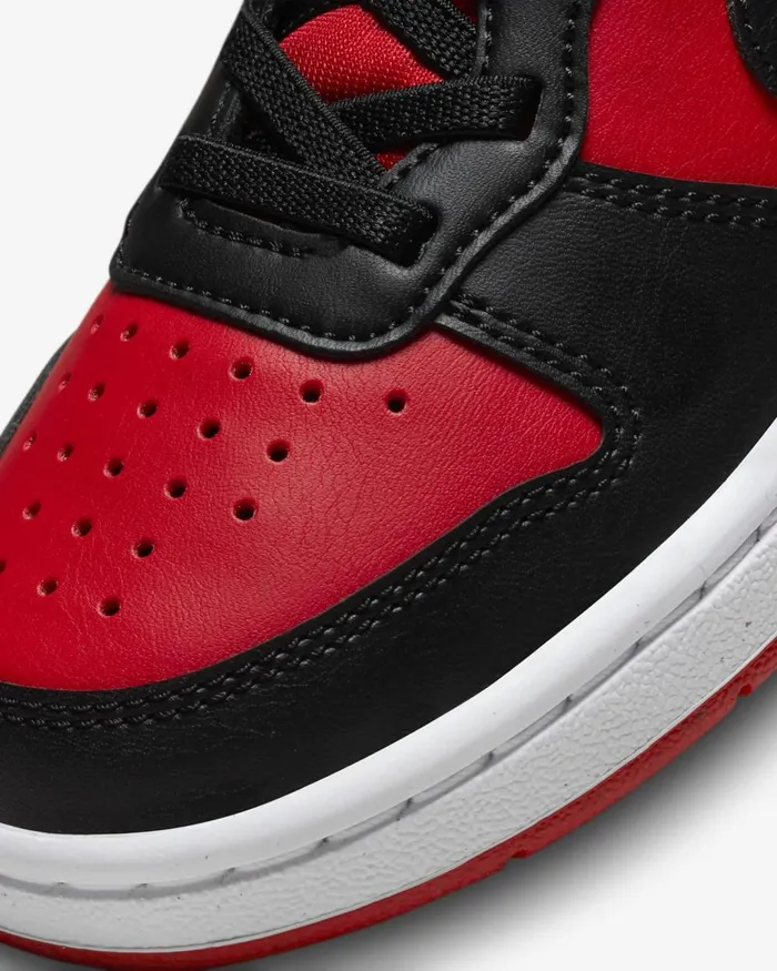 Kids Nike Younger Kids 3 8211 7 Years Court Borough Low Recraft University Redwhiteblack