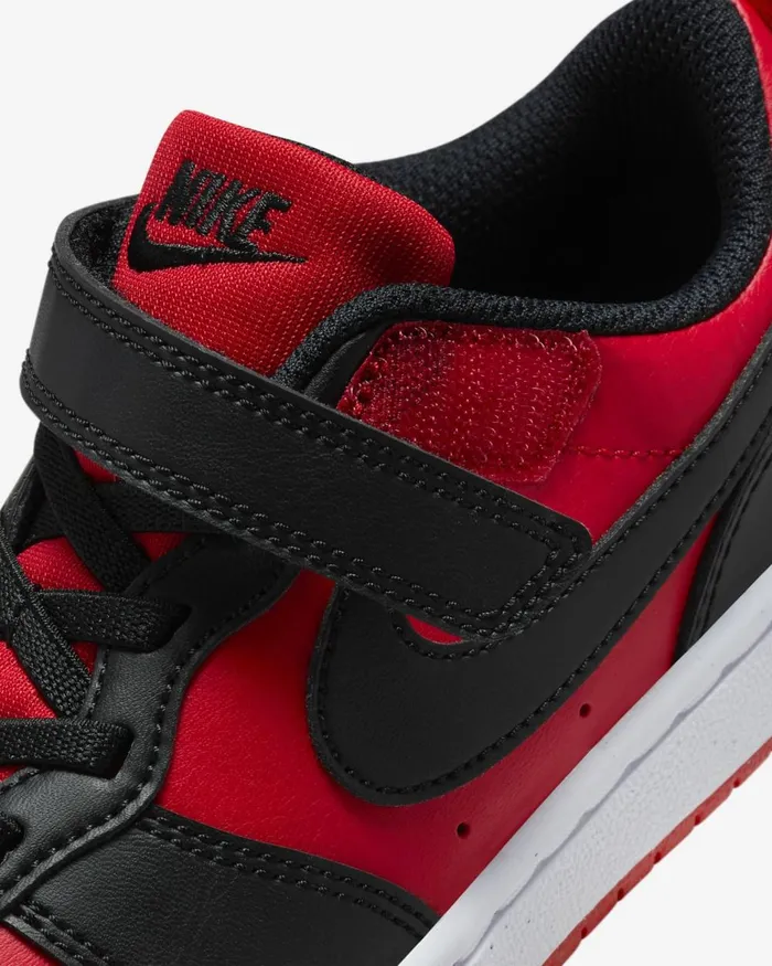 Kids Nike Younger Kids 3 8211 7 Years Court Borough Low Recraft University Redwhiteblack