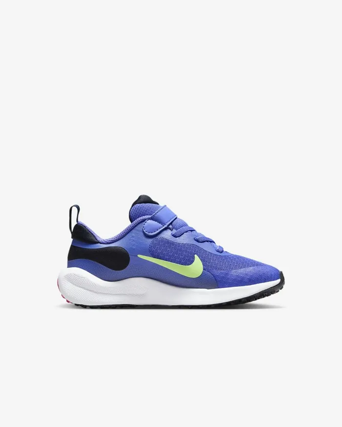 Kids Nike Younger Kids 3 8211 7 Years Revolution 7 Light Ultramarinedark Obsidianwhitelime Blast