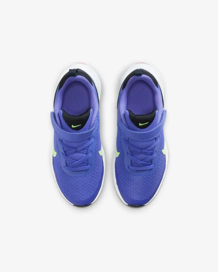 Kids Nike Younger Kids 3 8211 7 Years Revolution 7 Light Ultramarinedark Obsidianwhitelime Blast