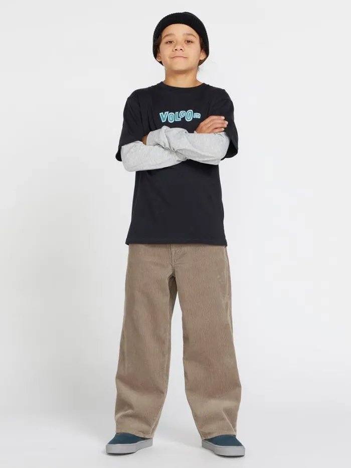 Kids Pants Volcom Big Boys Billow Cord Pants 8211 Khaki