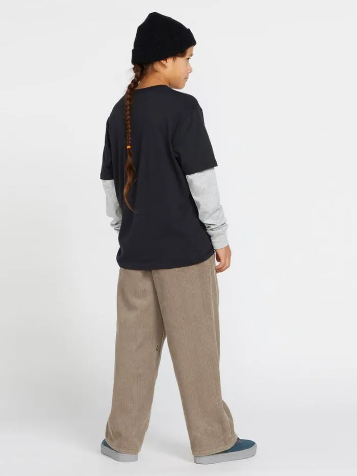 Kids Pants Volcom Big Boys Billow Cord Pants 8211 Khaki