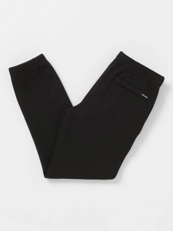 Kids Pants Volcom Big Boys Combust Elastic Waist Fleece Pants 8211 Black