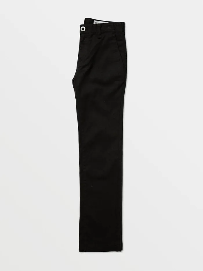 Kids Pants Volcom Big Boys Frickin Modern Stretch Chino Pants 8211 Black