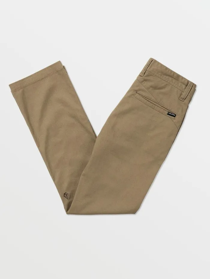 Kids Pants Volcom Big Boys Frickin Modern Stretch Chino Pants 8211 Khaki