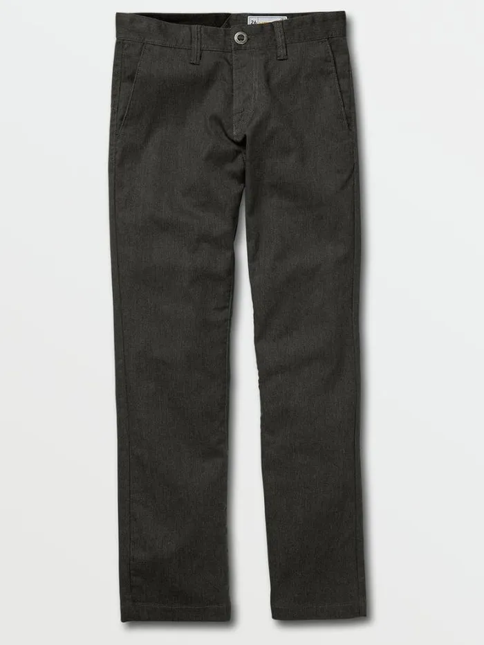 Kids Pants Volcom Big Boys Frickin Modern Stretch Pants 8211 Charcoal Heather