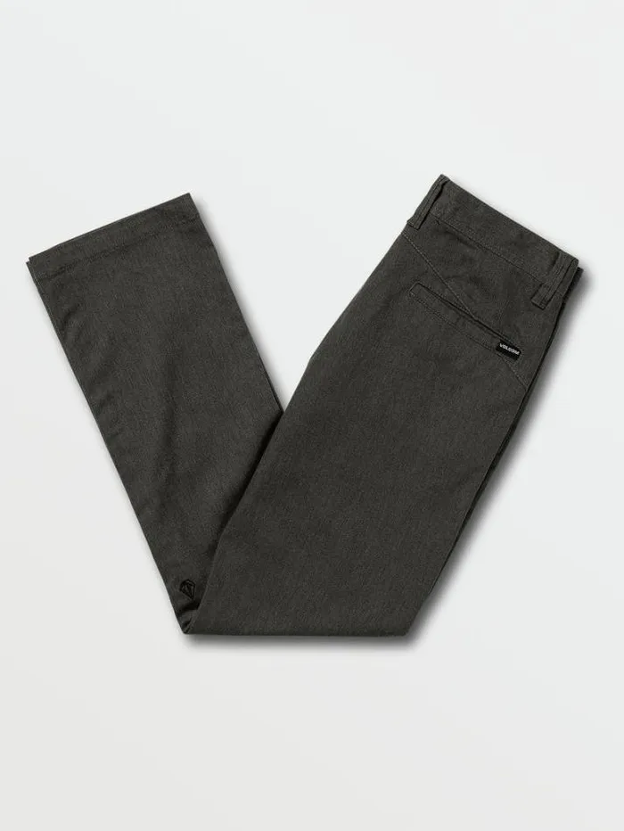 Kids Pants Volcom Big Boys Frickin Modern Stretch Pants 8211 Charcoal Heather