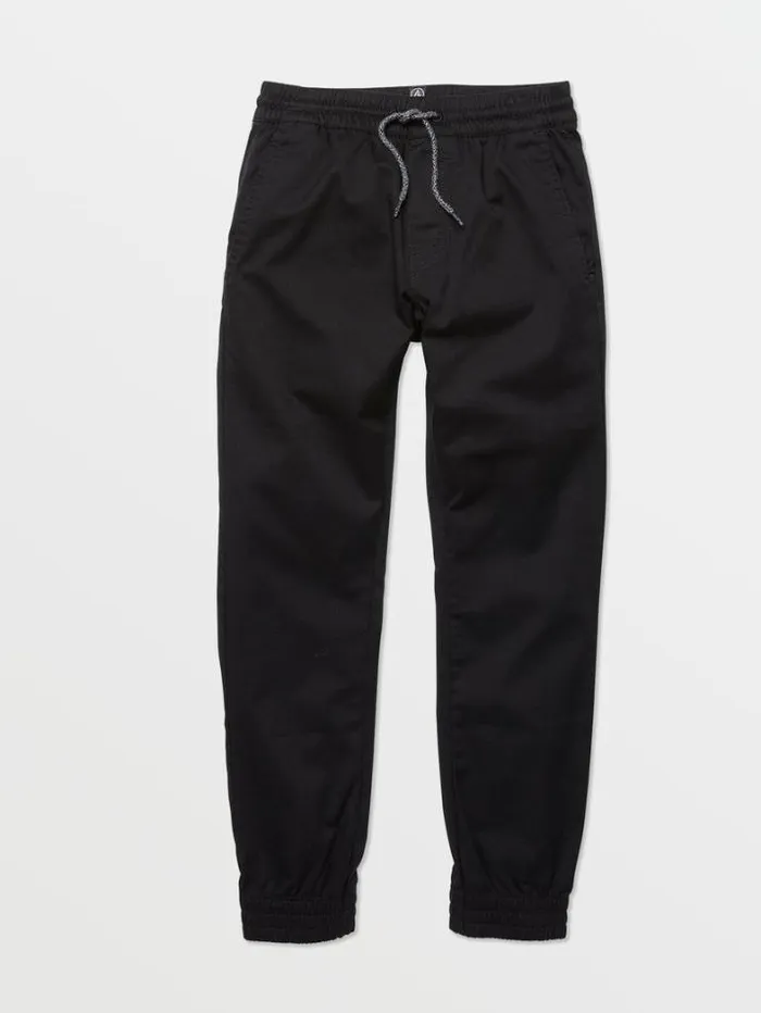 Kids Pants Volcom Big Boys Frickin Slim Joggers 8211 Black