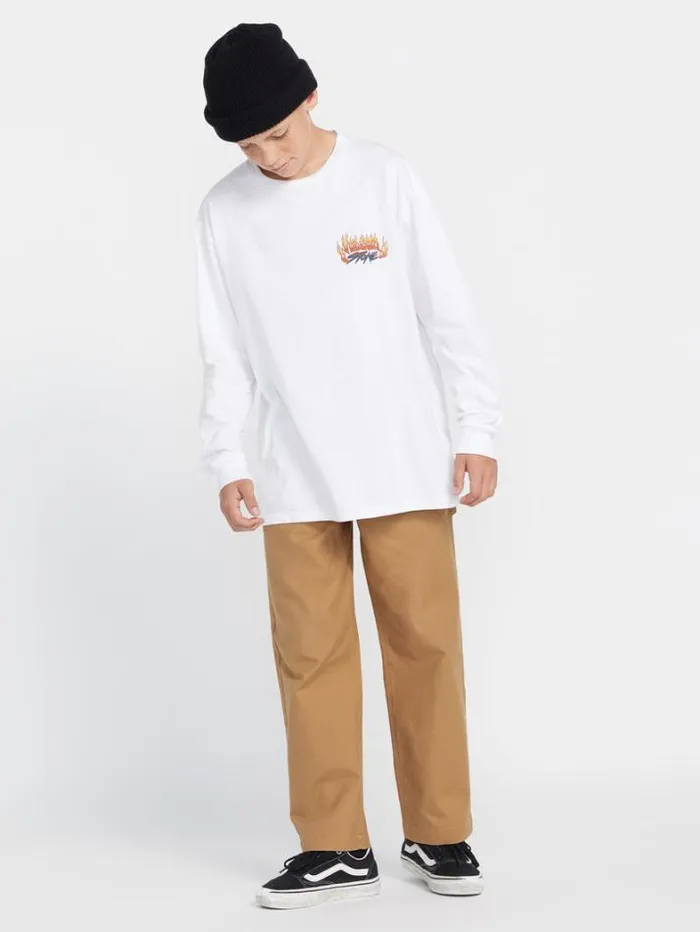Kids Pants Volcom Big Boys Krafter Pants 8211 Tobacco