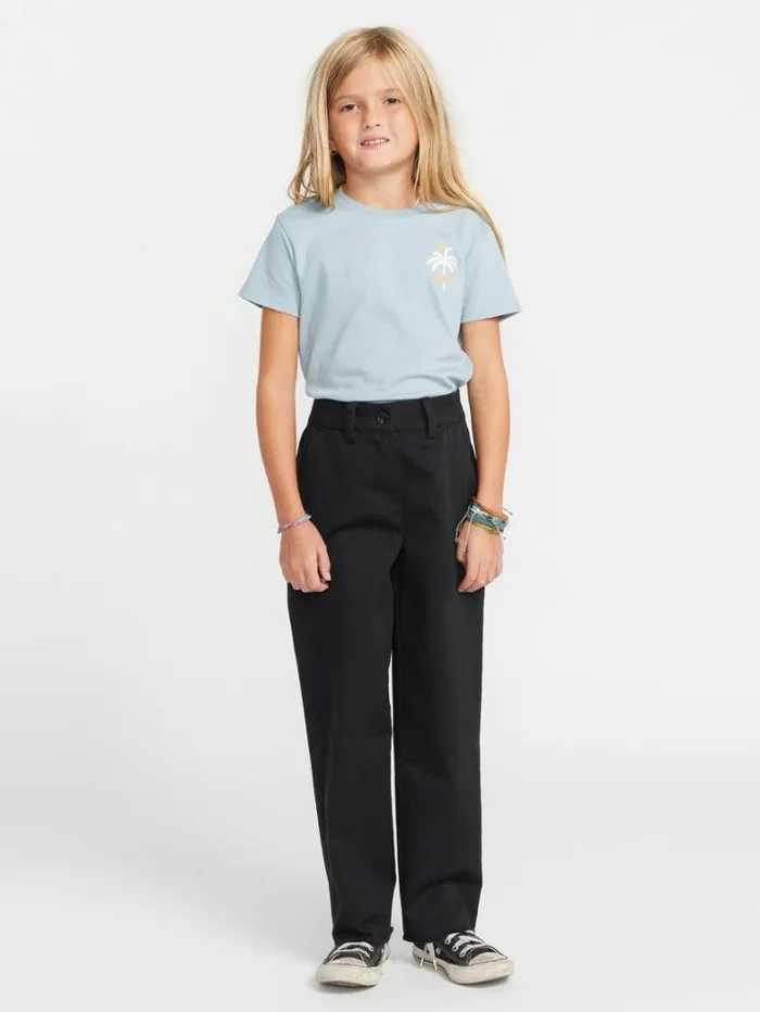 Kids Pants Volcom Girls Whawhat Chino Pants 8211 Black