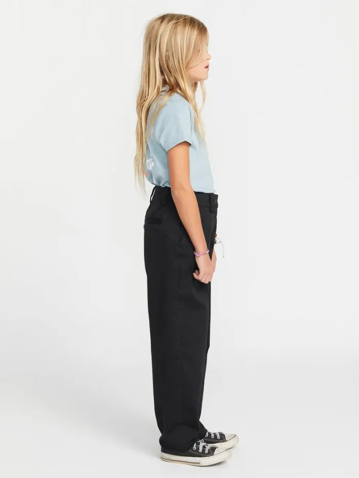 Kids Pants Volcom Girls Whawhat Chino Pants 8211 Black