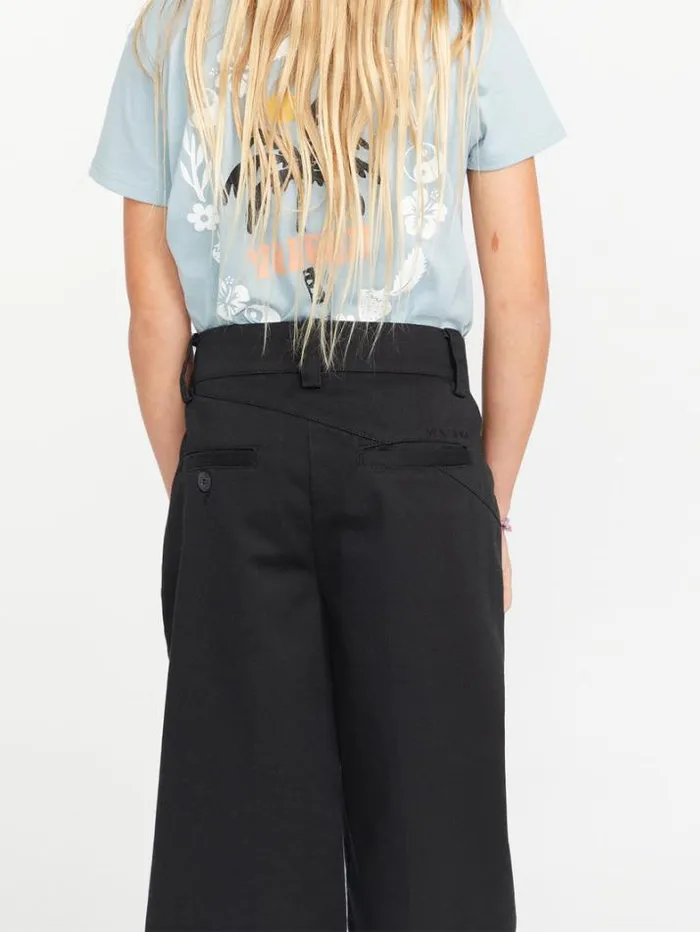 Kids Pants Volcom Girls Whawhat Chino Pants 8211 Black