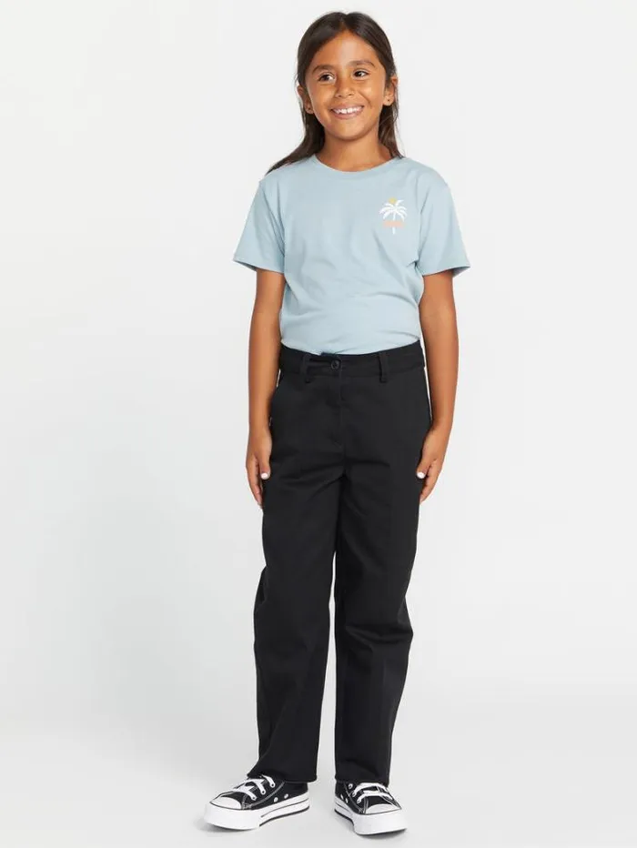 Kids Pants Volcom Girls Whawhat Chino Pants 8211 Black