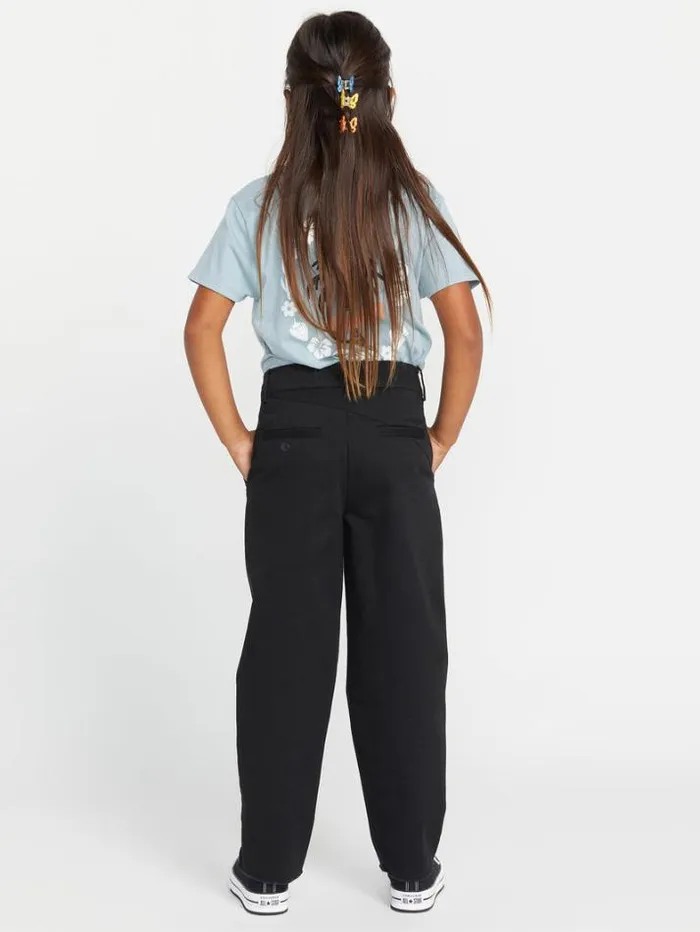 Kids Pants Volcom Girls Whawhat Chino Pants 8211 Black