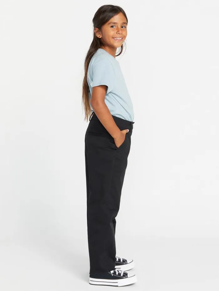Kids Pants Volcom Girls Whawhat Chino Pants 8211 Black
