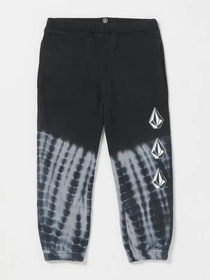 Kids Pants Volcom Little Boys Dyed Elastic Waist Fleece Pants 8211 Black