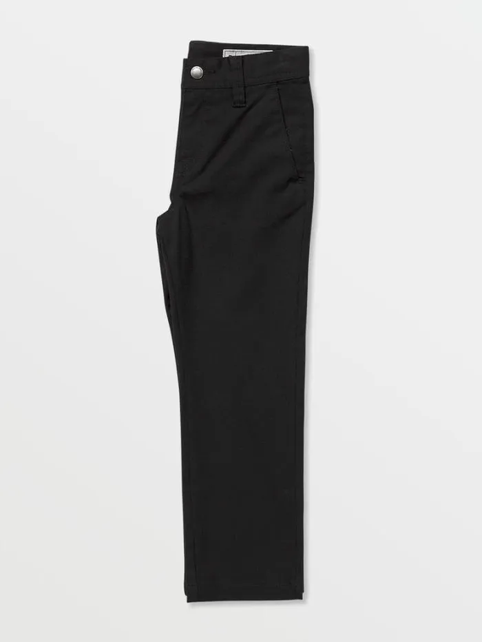 Kids Pants Volcom Little Boys Frickin Modern Stretch Chino Pants 8211 Black