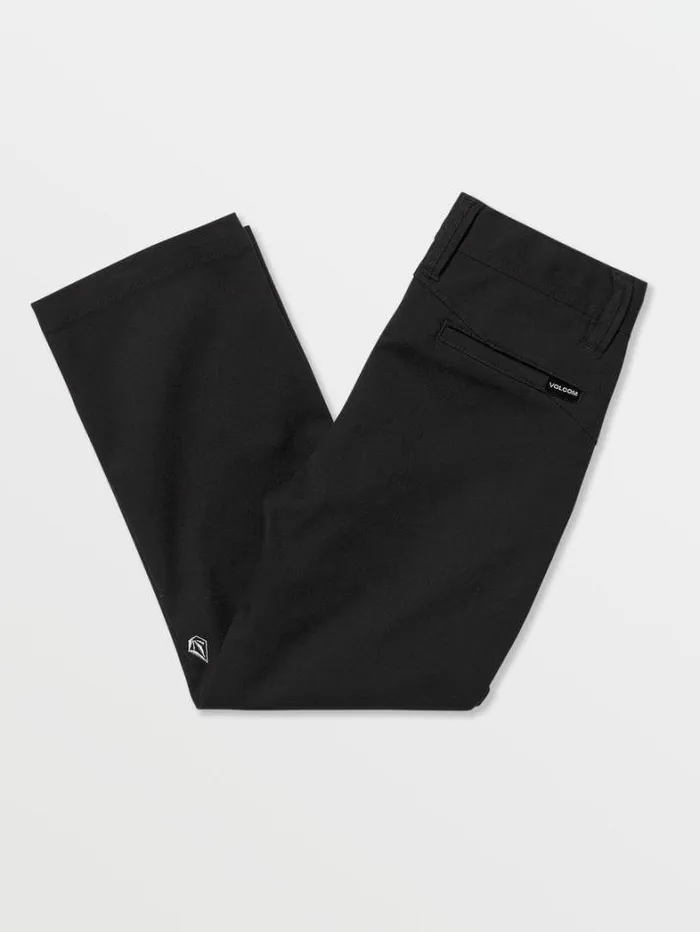 Kids Pants Volcom Little Boys Frickin Modern Stretch Chino Pants 8211 Black