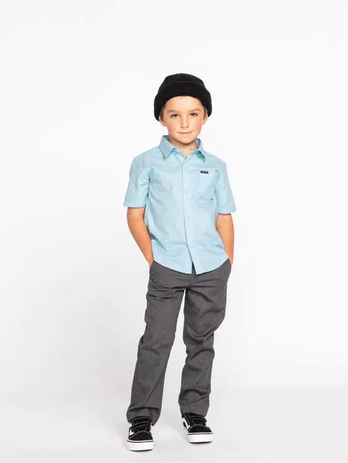 Kids Pants Volcom Little Boys Frickin Modern Stretch Chino Pants 8211 Charcoal Heather