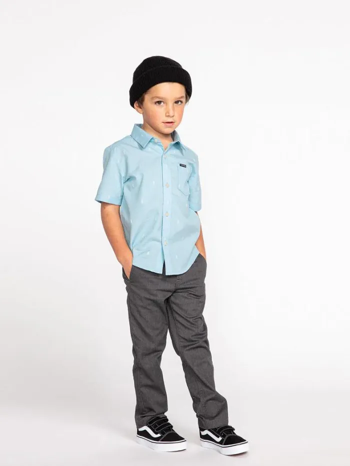 Kids Pants Volcom Little Boys Frickin Modern Stretch Chino Pants 8211 Charcoal Heather