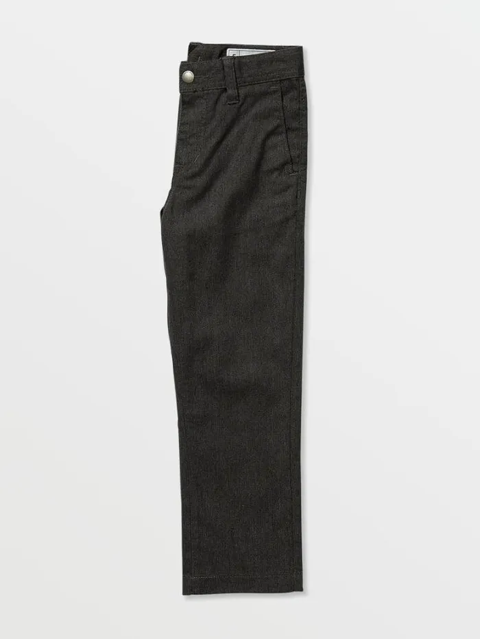 Kids Pants Volcom Little Boys Frickin Modern Stretch Chino Pants 8211 Charcoal Heather
