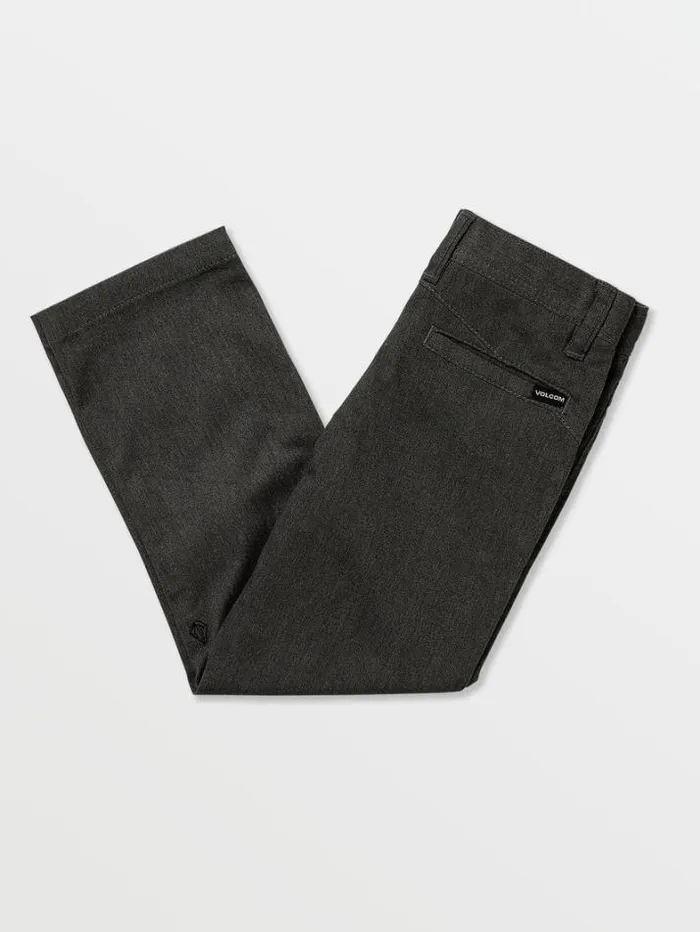Kids Pants Volcom Little Boys Frickin Modern Stretch Chino Pants 8211 Charcoal Heather