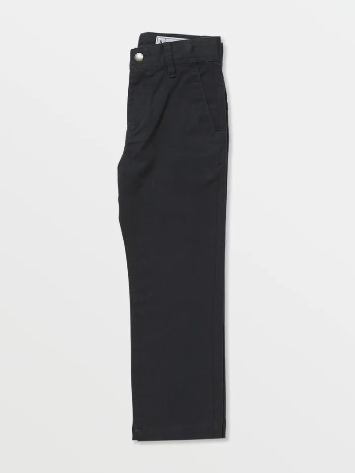 Kids Pants Volcom Little Boys Frickin Modern Stretch Chino Pants 8211 Dark Navy