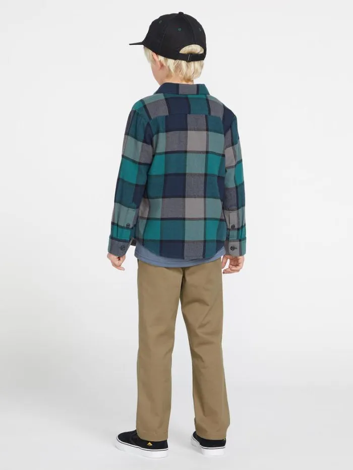 Kids Pants Volcom Little Boys Frickin Modern Stretch Chino Pants 8211 Khaki