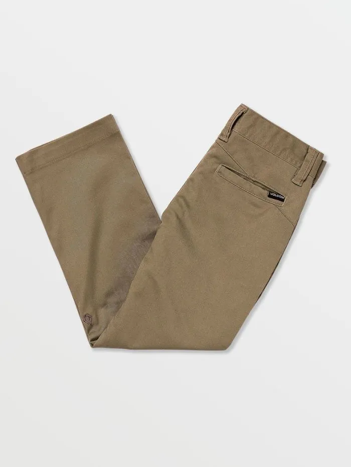 Kids Pants Volcom Little Boys Frickin Modern Stretch Chino Pants 8211 Khaki