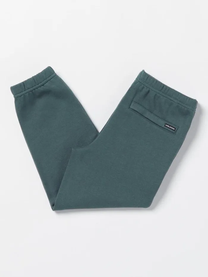 Kids Pants Volcom Little Boys Iconic Stone Elastic Waist Fleece Pants 8211 Dark Slate