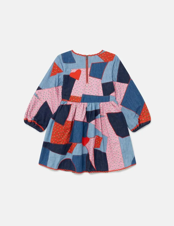 Kids Patchwork Denim Dress Multicolour Stella McCartney Dresses and Jumpsuits