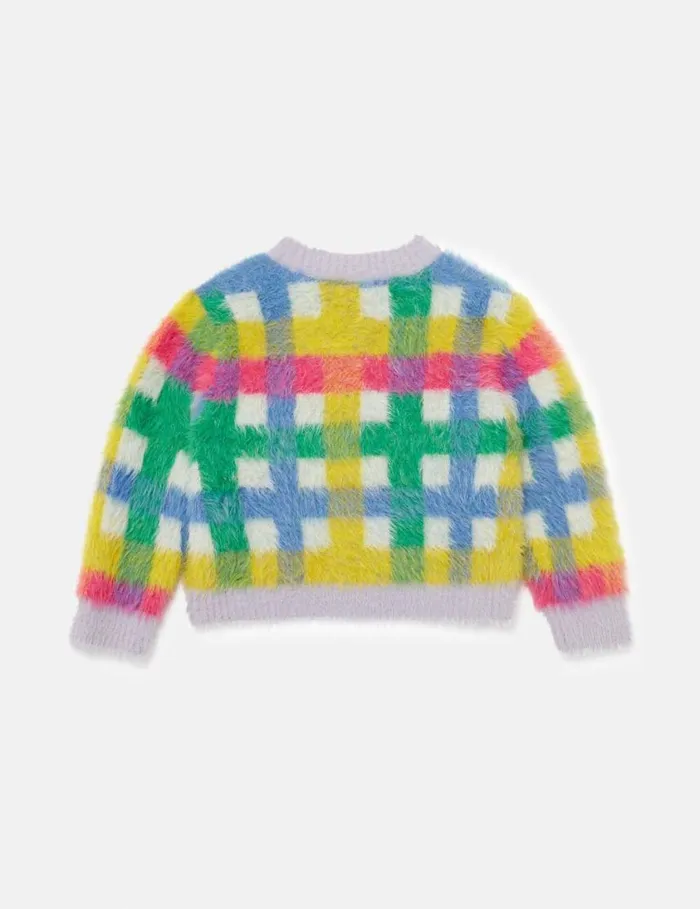 Kids Rainbow Check Knitted Cardigan Multicolour Stella McCartney Sweaters and Cardigans Kids Rainbow Check Knitted Cardigan Multicolour Stella McCartney Sweaters and Cardigans