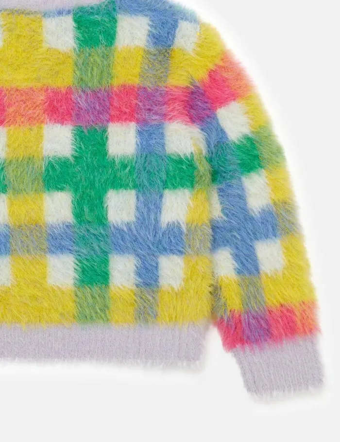 Kids Rainbow Check Knitted Cardigan Multicolour Stella McCartney Sweaters and Cardigans Kids Rainbow Check Knitted Cardigan Multicolour Stella McCartney Sweaters and Cardigans
