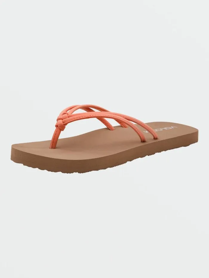 Kids Sandals Volcom Girls Forever And Ever Sandals 8211 Papaya