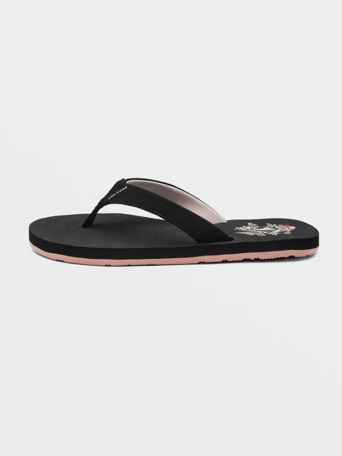 Kids Sandals Volcom Girls Vicky Big Youth Sandals 8211 Black