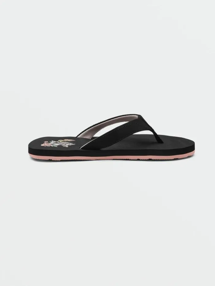 Kids Sandals Volcom Girls Vicky Big Youth Sandals 8211 Black