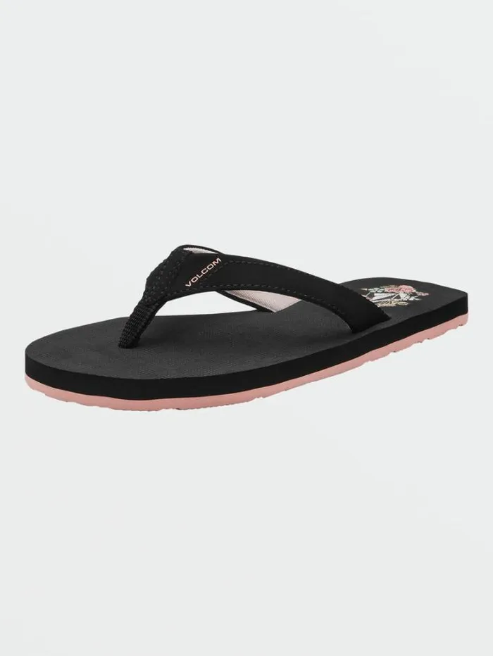Kids Sandals Volcom Girls Vicky Big Youth Sandals 8211 Black