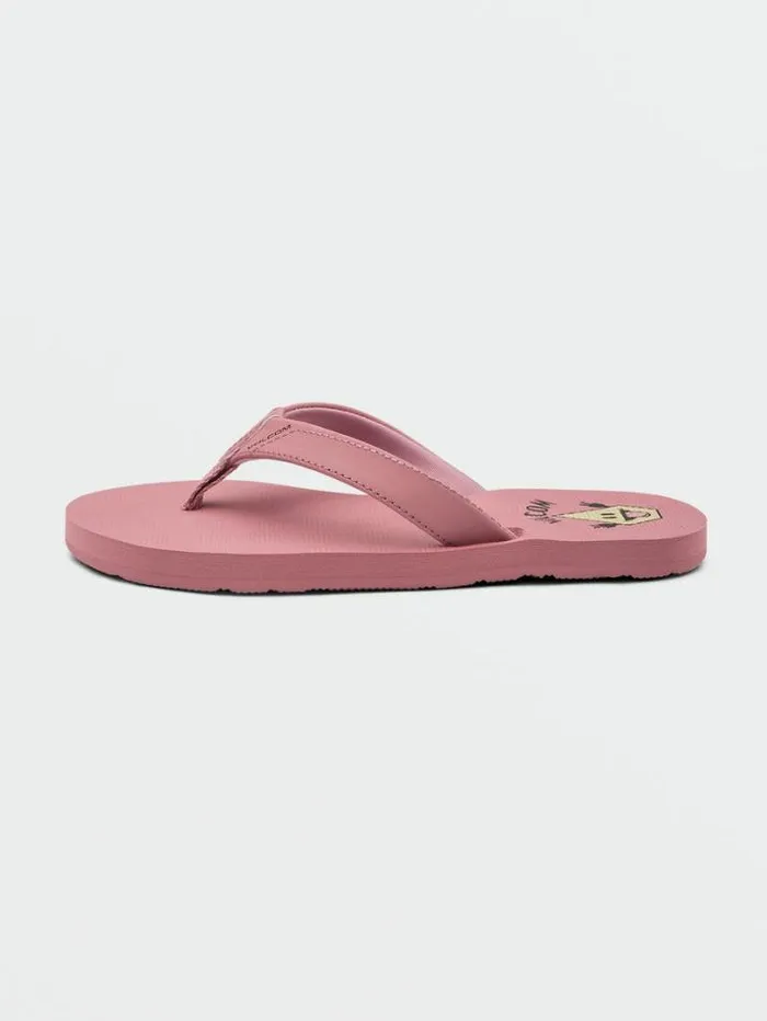 Kids Sandals Volcom Girls Vicky Big Youth Sandals 8211 Desert Pink